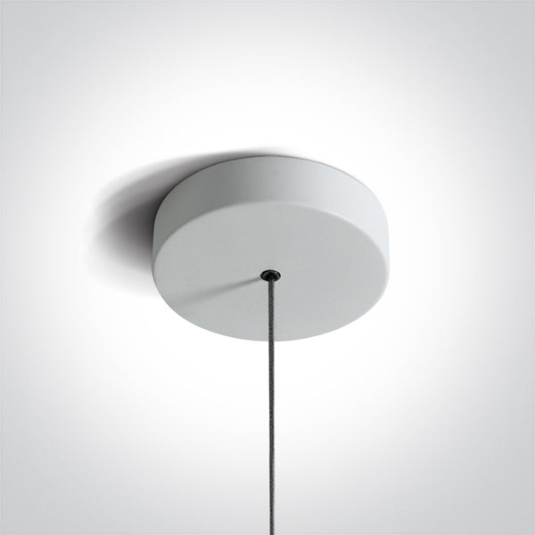 One Light 63108B/W/W WHITE PENDANT 6W WW IP20 230V