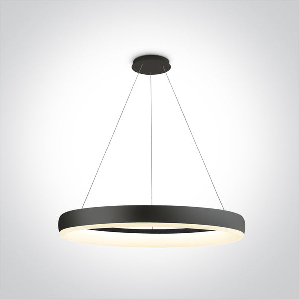 One Light 63114/B/W BLACK PENDANT LED 40W WW IP20 230V