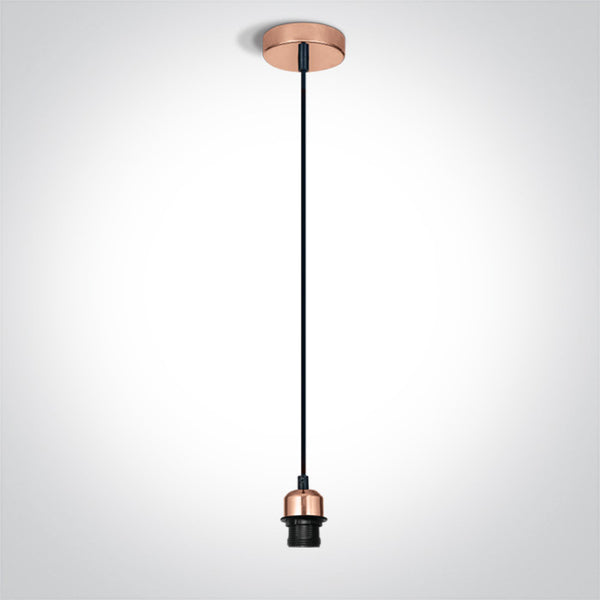One Light 63126/CU COPPER PENDANT 20W E27
