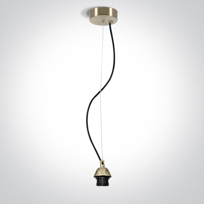 One Light 63126A/BBS BRUSHED BRASS PENDANT 20W E27