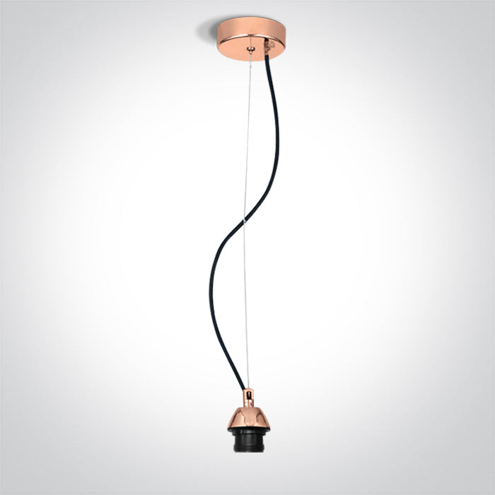 One Light 63126A/CU COPPER PENDANT 20W E27