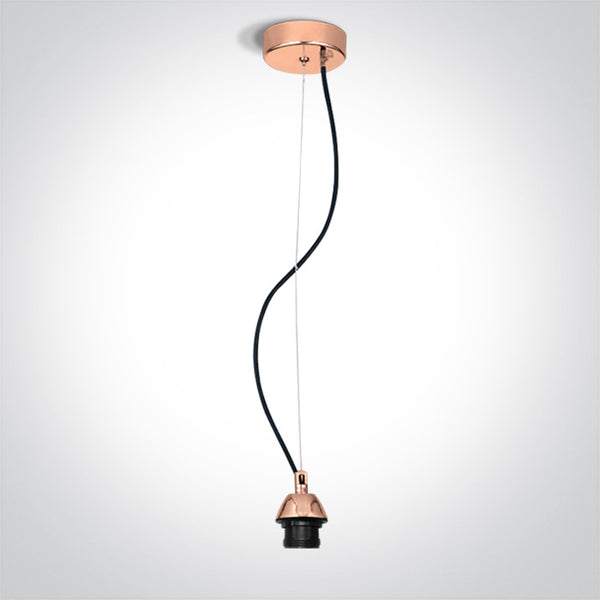One Light 63126A/CU COPPER PENDANT 20W E27