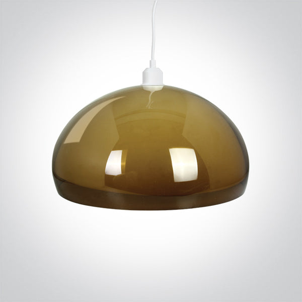 One Light 63142/BR BROWN PENDANT SHADE