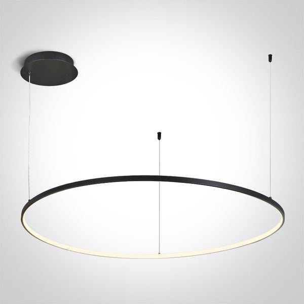 One Light 63150/B/W BLACK RING 100cm 48W WW IP20 230V DIMMABLE
