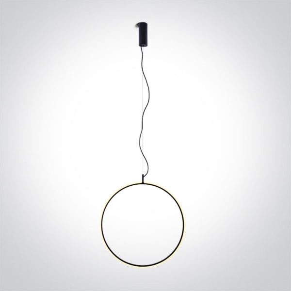 One Light 63152A/B/W BLACK RING 40cm 20W WW IP20 230V DIMMABLE