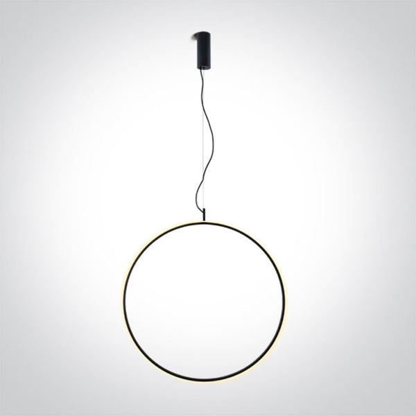 One Light 63152B/B/W BLACK RING 60cm 30W WW IP20 230V DIMMABLE