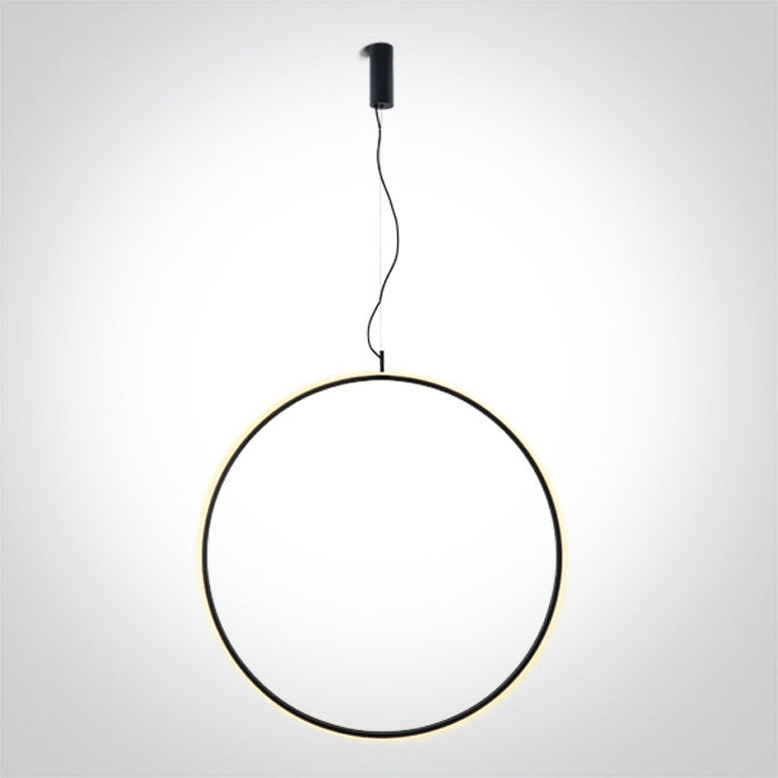 One Light 63152C/B/W BLACK RING 80cm 40W WW IP20 230V DIMMABLE