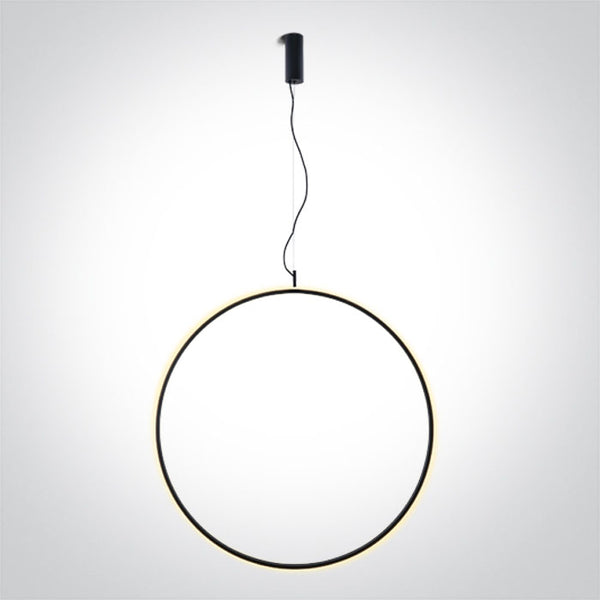 One Light 63152C/B/W BLACK RING 80cm 40W WW IP20 230V DIMMABLE