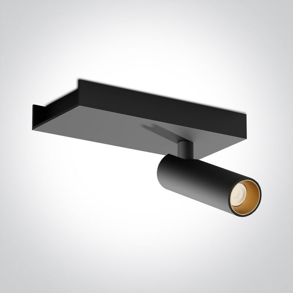 One Light 65004A/B/W BLACK 5W WW IP20 230V