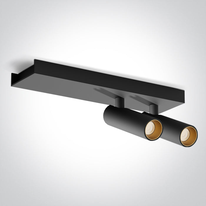 One Light 65004B/B/W BLACK 2x5W WW IP20 230V