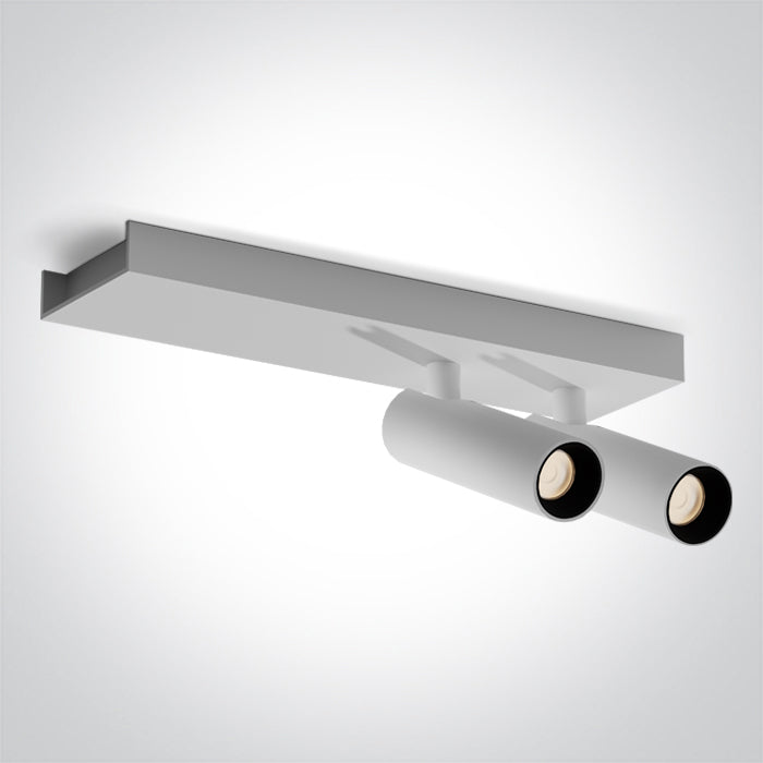 One Light 65004B/W/W WHITE 2x5W WW IP20 230V
