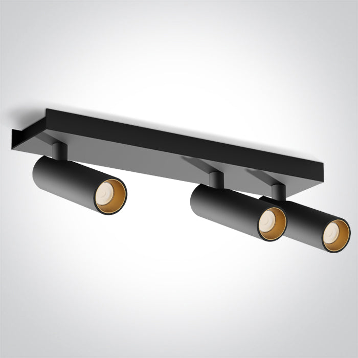 One Light 65004C/B/W BLACK 3x5W WW IP20 230V