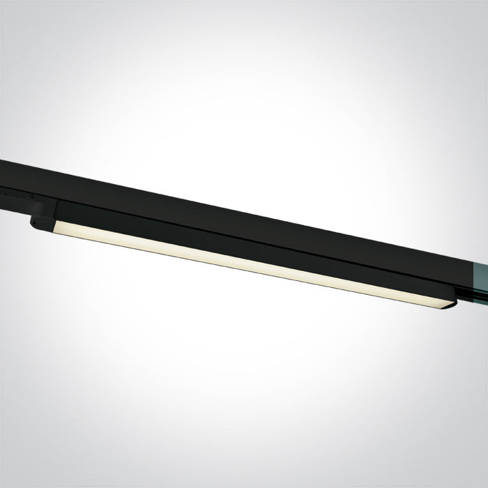 One Light 65018T/B/C BLACK LED 16W CW LINEAR TRACK LIGHT 100-240V