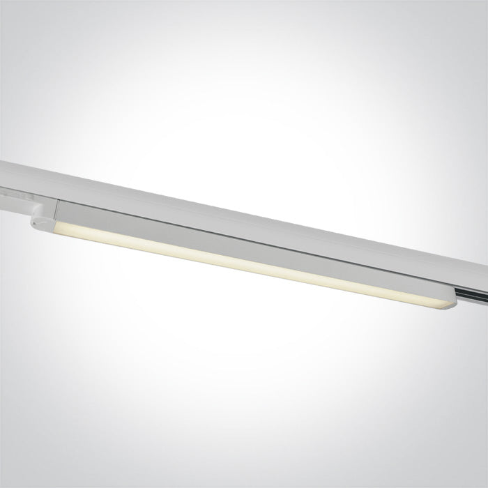 One Light 65018T/W/C WHITE LED 16W CW LINEAR TRACK LIGHT 100-240V
