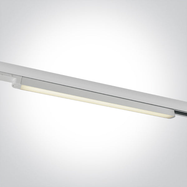 One Light 65018T/W/C WHITE LED 16W CW LINEAR TRACK LIGHT 100-240V