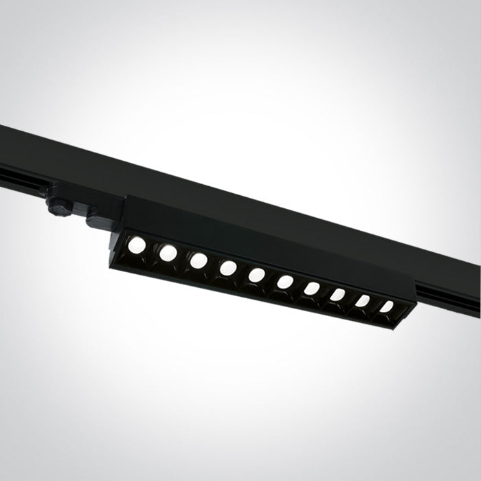 One Light 65024T/B/C BLACK COB 10x5 LED CW LINEAR TRACK LIGHT ADJUSTABLE 230V