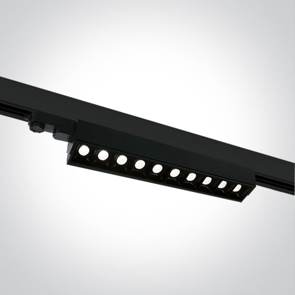 One Light 65024T/B/C BLACK COB 10x5 LED CW LINEAR TRACK LIGHT ADJUSTABLE 230V