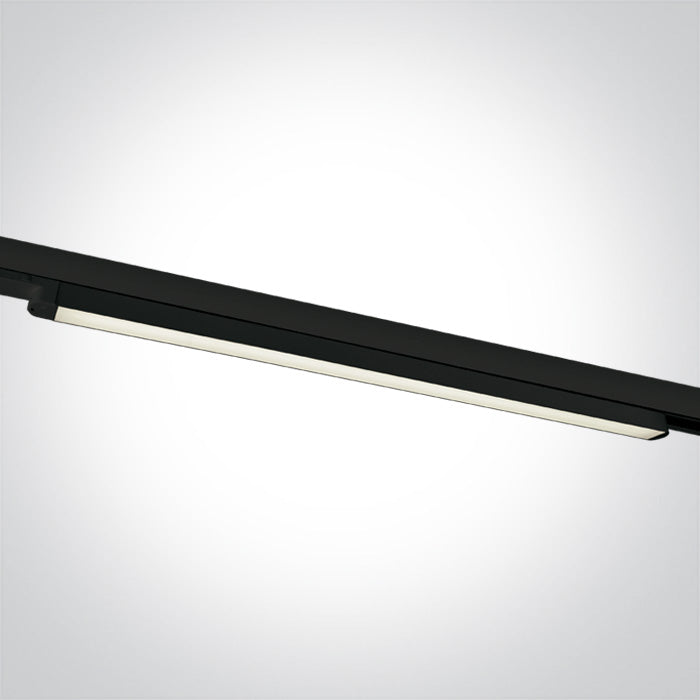 One Light 65025T/B/C BLACK LED 25W CW LINEAR TRACK LIGHT 100-240V