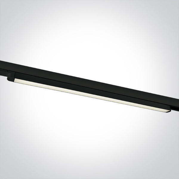 One Light 65025T/B/C BLACK LED 25W CW LINEAR TRACK LIGHT 100-240V