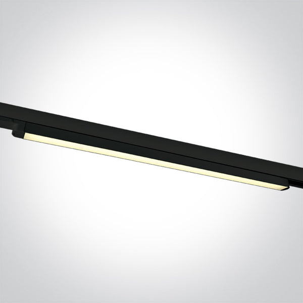 One Light 65025T/B/W BLACK LED 25W WW LINEAR TRACK LIGHT 100-240V