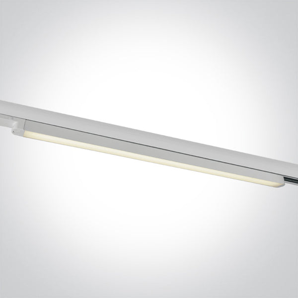 One Light 65025T/W/C WHITE LED 25W CW LINEAR TRACK LIGHT 100-240V