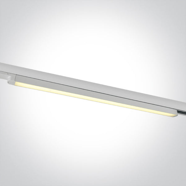 One Light 65025T/W/V WHITE 25W CCTV LINEAR TRACK LIGHT 100-240V