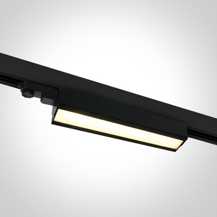 One Light 65026T/B/V BLACK 40W CCTV TRACK LIGHT ADJUSTABLE 230V