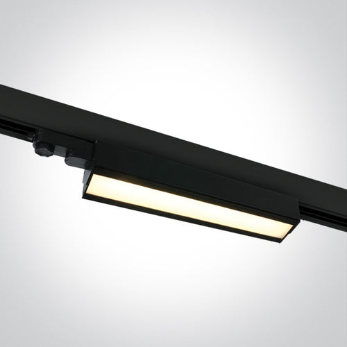 One Light 65026T/B/V BLACK 40W CCTV TRACK LIGHT ADJUSTABLE 230V