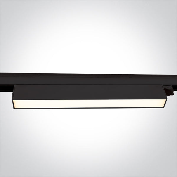 One Light 65028BT/B/V BLACK 36W CCTV LINEAR TRACK LIGHT 230V IP20