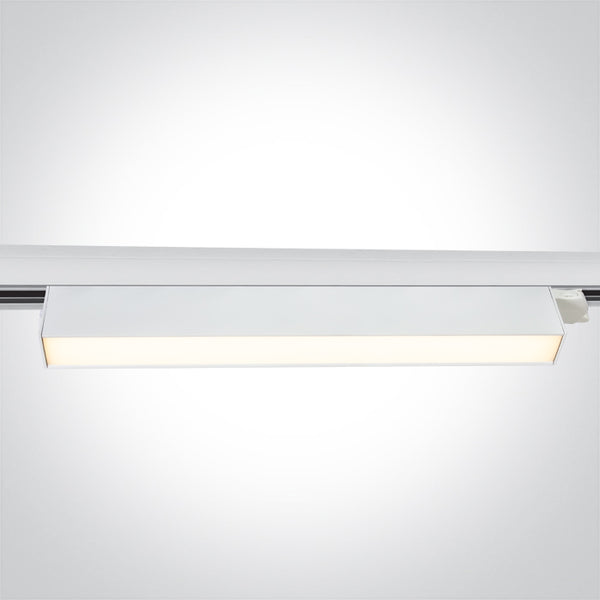 One Light 65028BT/W/V WHITE 36W CCTV LINEAR TRACK LIGHT 230V IP20