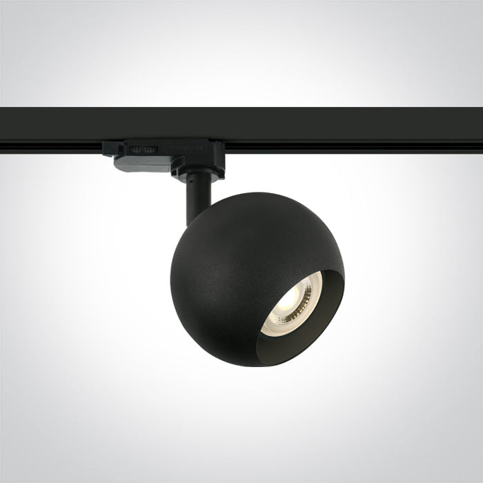 One Light 65105BT/B BLACK 10W GU10 TRACK SPOT 100-240V