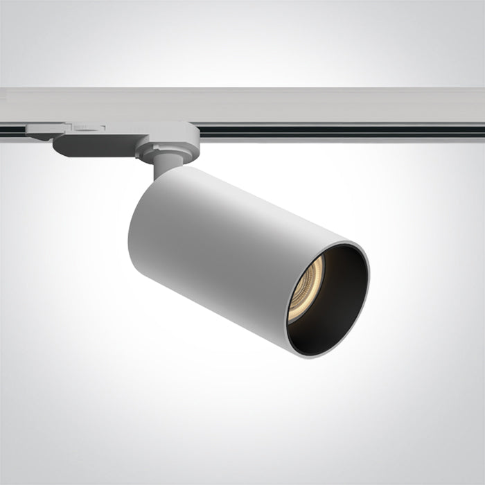 One Light 65105DT/W WHITE 10W GU10 TRACK SPOT 100-240V 