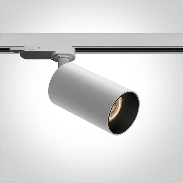 One Light 65105DT/W WHITE 10W GU10 TRACK SPOT 100-240V 