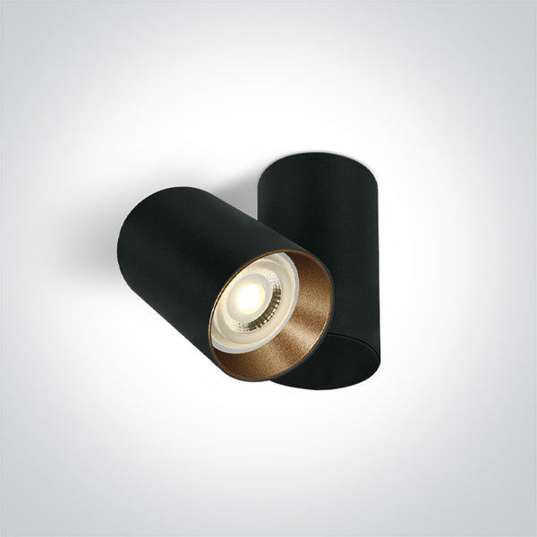 One Light 65105E/B BLACK GU10 10W DARK LIGHT