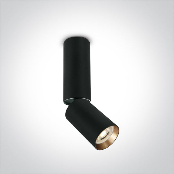 One Light 65105EA/B BLACK GU10 10W DARK LIGHT