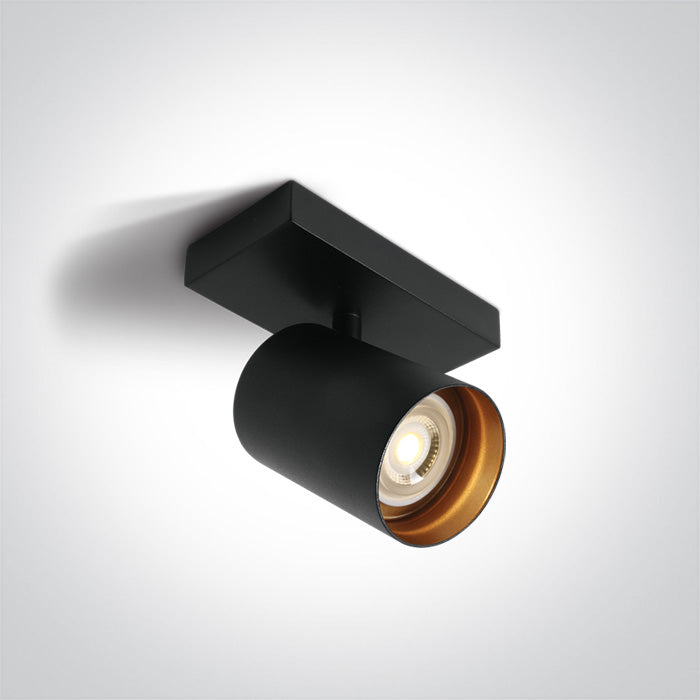 One Light 65105N/B BLACK GU10 10W DARK LIGHT