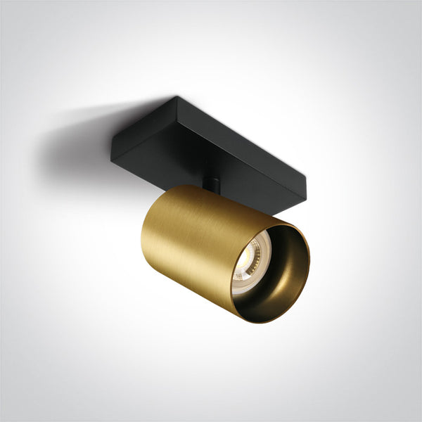 One Light 65105N/BBS BRUSHED BRASS GU10 10W DARK LIGHT