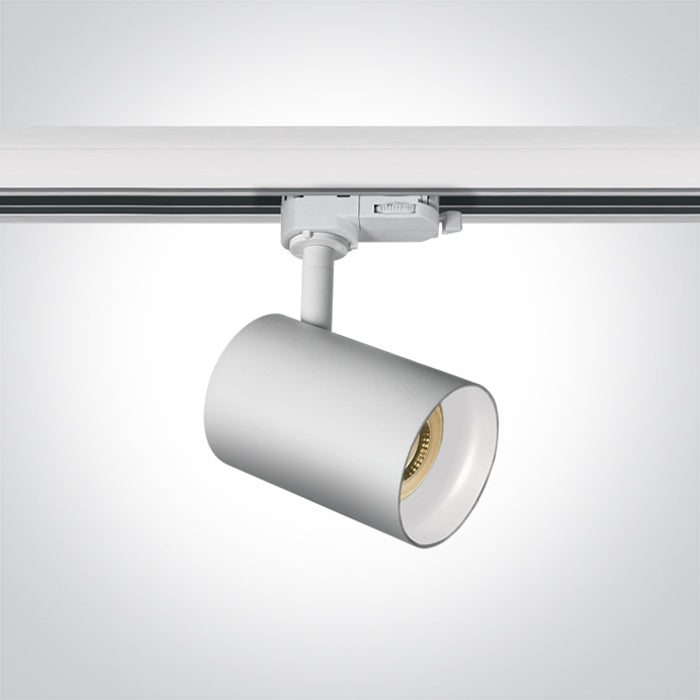 One Light 65105NT/W/W WHITE WHITE REFLECTOR GU10 10W TRACK SPOT 