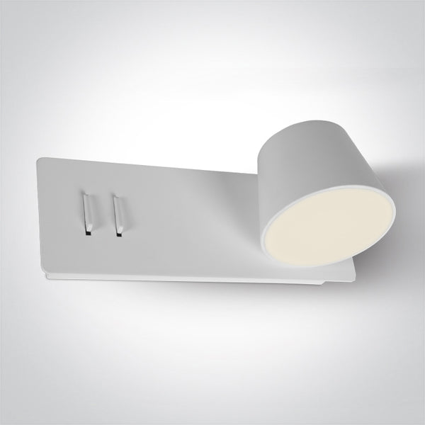 One Light 65147A/W/W WHITE LED 6W+4W UPLIGHT WW IP20 230V RIGHT