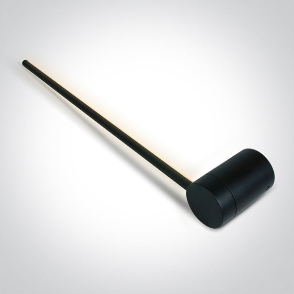 One Light 65148A/B/W BLACK 12W WALL LIGHT WW IP20 230V