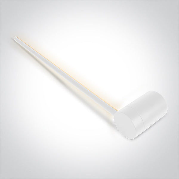 One Light 65148A/W/W WHITE 12W WALL LIGHT WW IP20 230V
