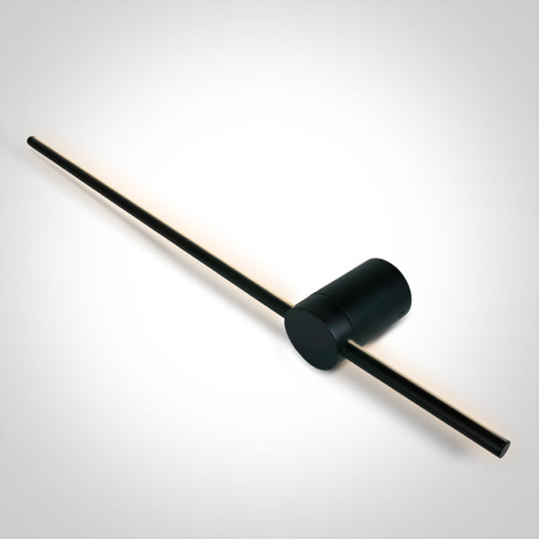 One Light 65148B/B/W BLACK 15W WALL LIGHT WW IP20 230V
