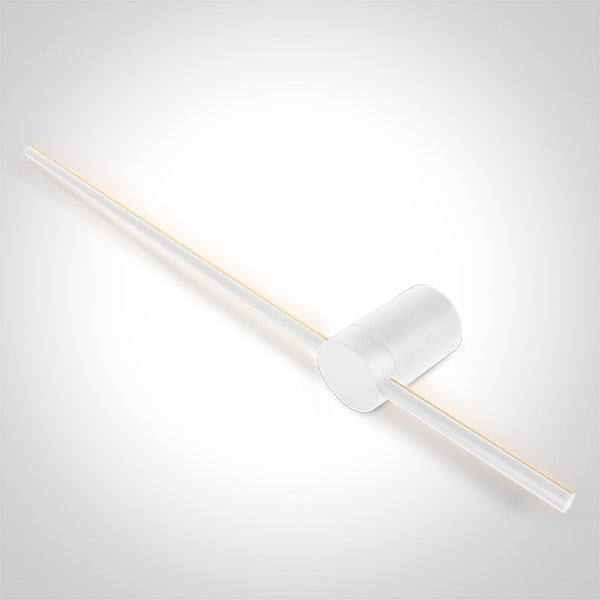One Light 65148B/W/W WHITE 15W WALL LIGHT WW IP20 230V