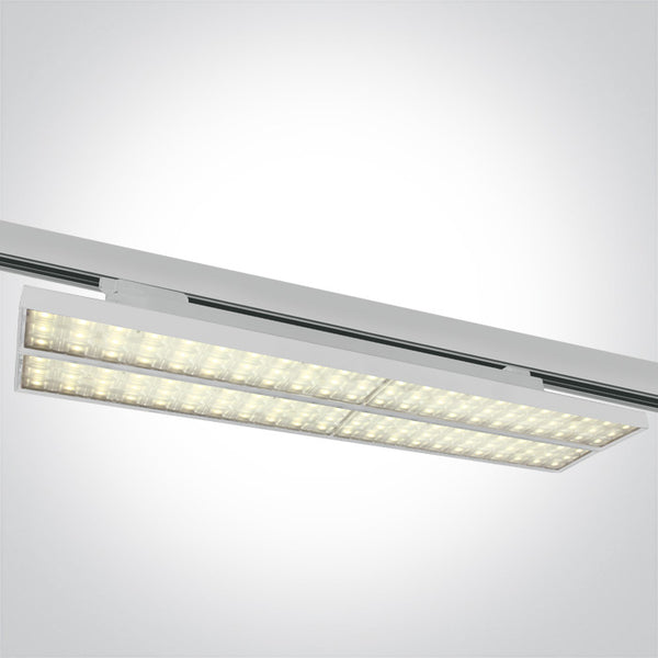 One Light 65168T/W/W WHITE SMD 50W WW TRACK LIGHT ADJUSTABLE 230V