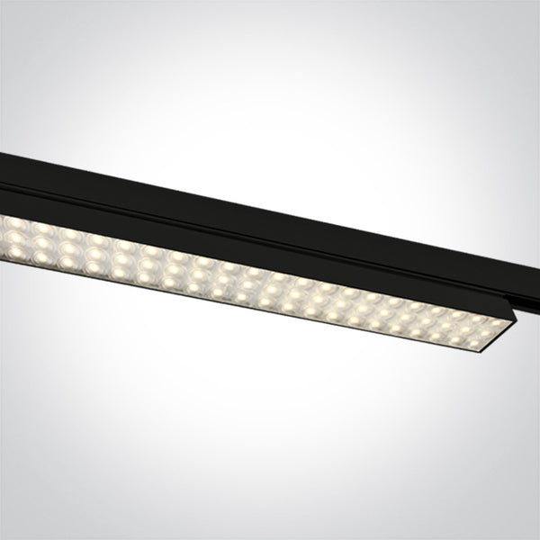 One Light 65170AT/B/W BLACK LED 30W WW LINEAR TRACK LIGHT IP20 230V