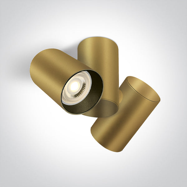 One Light 65205E/CH CHAMPAGNE GU10 2x10w DARK LIGHT