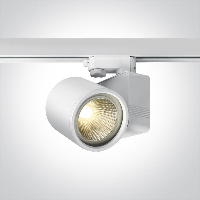 One Light 65226T/W/W WHITE 26W LED WW 30deg TRACK SPOT 100-240V