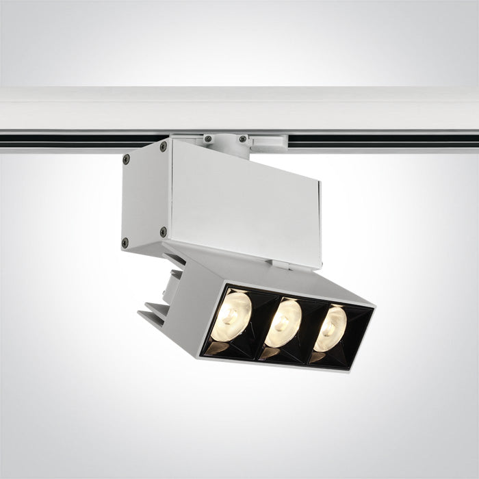 One Light 65306BT/W/W WHITE TRACK LIGHT ADJUSTABLE 12W WW 38deg IP20 230V