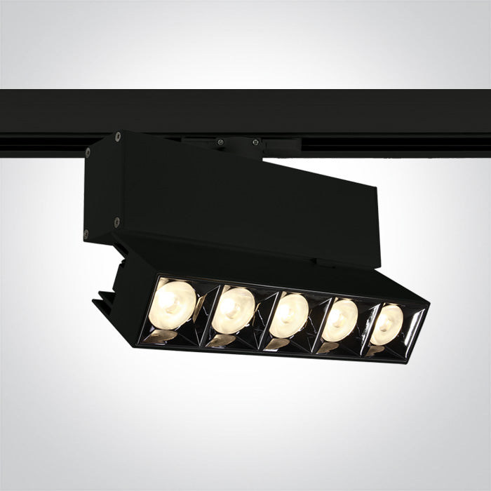 One Light 65506BT/B/W BLACK TRACK LIGHT ADJUSTABLE 20W WW 38deg IP20 230V