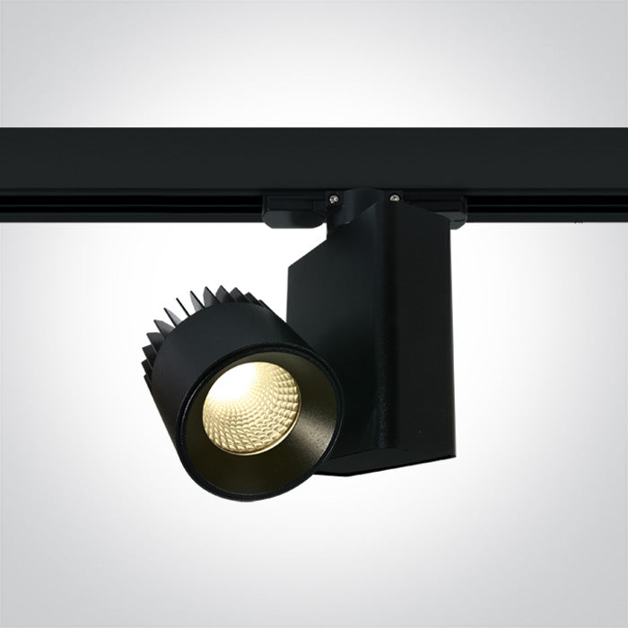 One Light 65610AT/B/W BLACK COB LED 10W WW TRACK SPOT 230V